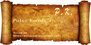 Pulcz Kornél névjegykártya